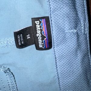 Light blue Patagonia shorts size 14